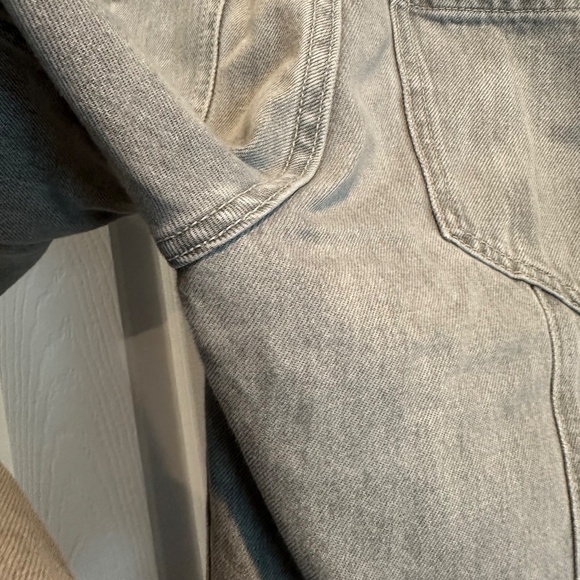 Divided H&M Super Wide Leg Gray Jeans Size 4 - Picture 3 of 8